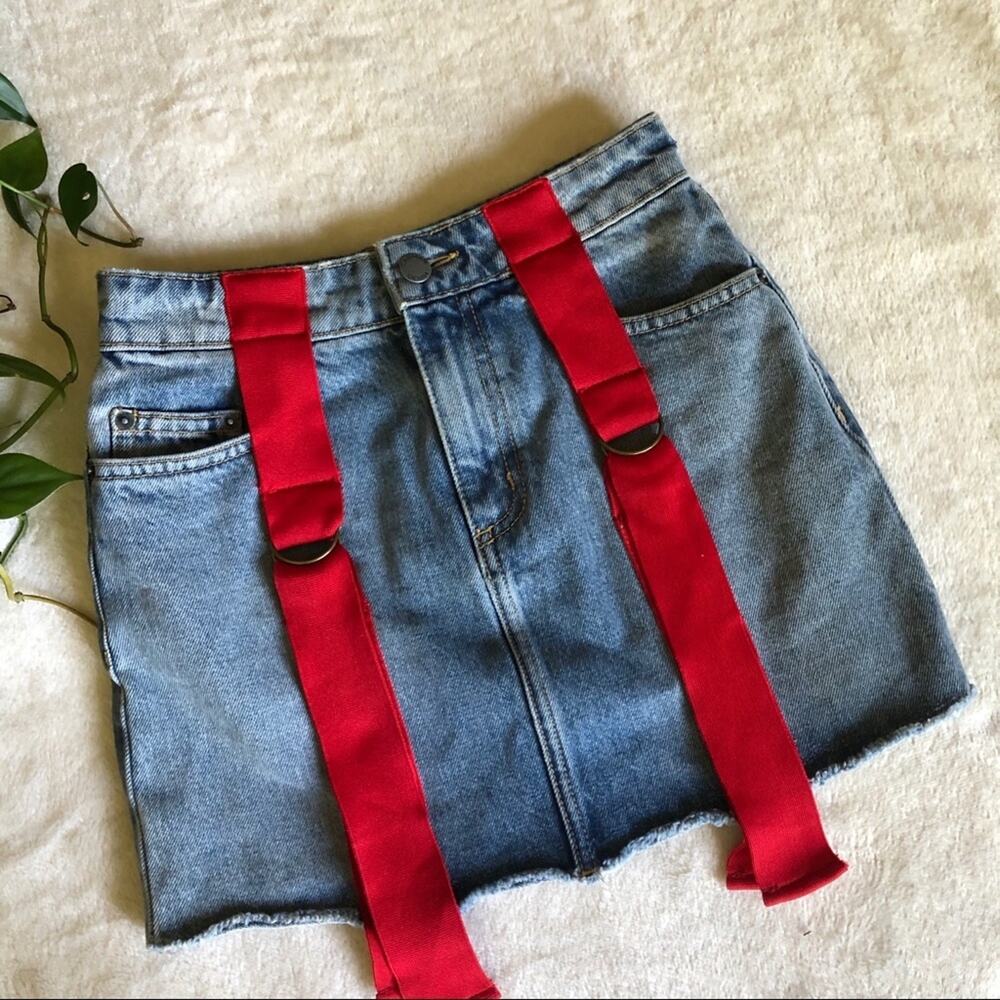 LF Carmar Yukon Colin Denim Strap Mini Skirt - Picture 3 of 6